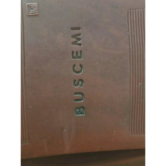 Buscemi Sneakers Mens 42 US 8.5 Red Leather 100MM Guts/Guts High Top Gold Lock - Picture 14 of 14